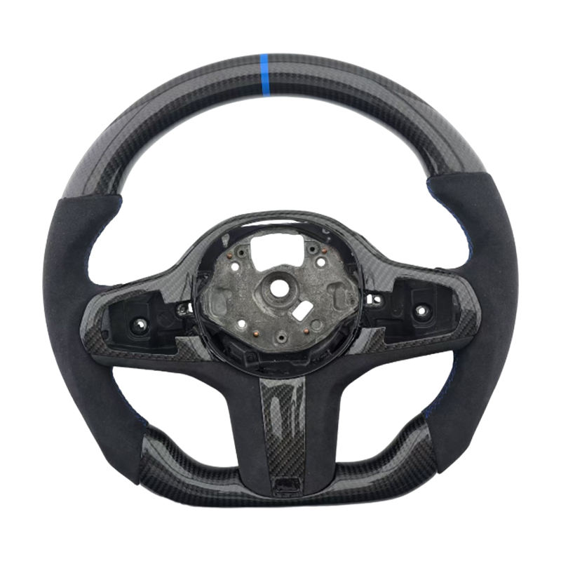 G30 คาร์บอนไฟเบอร์+อัลคานาทรา+ตะเข็บลายแถบสีน้ำเงิน