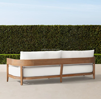 Meubles de luxe patio jardin canapés ensembles de jardin meubles en teck canapé en teck sectionnel bois moderne turquie royal ensemble de canapés