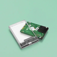 10Gbps USB3.2 Gen2 2.5 "SATA HDD alat penutup bebas Tipe C SSD Casing eksternal Hard Disk Drive kotak Casing dibuat bahan plastik