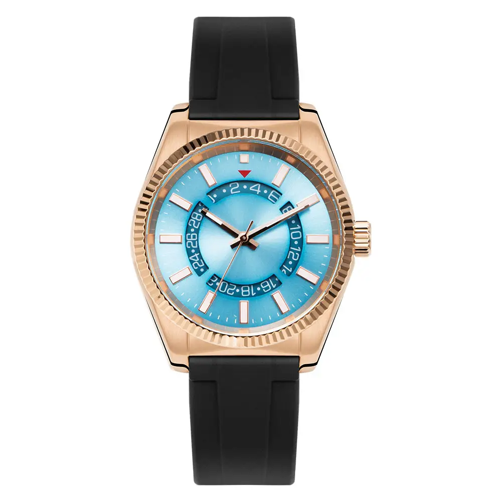 Mode Business Heren Horloges Met Roestvrij Staal Waterdichte Kalender Quartz Horloge Voor Mannen, Auto Date