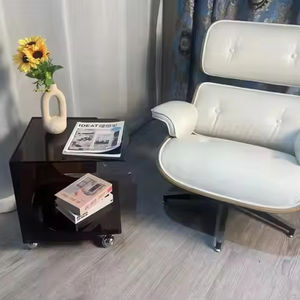 Mesa Auxiliar con Ruedas de Acrílico Transparente, Decorada por Disen, para el Lado de la Cama - Product Image 3