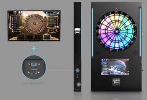 Machine de jeu de fléchettes dynamique à rétroéclairage LED pour la maison Vdarts PRO <span class=keywords><strong>MiniPlus</strong></span> Dart Board - Product Image 4