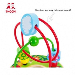 Miroir de jardin jouet éducatif pour bébé labyrinthe de perles en bois pour les tout-petits 1 + - Product Image 3