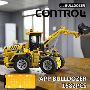 MOULDKING 13122, 1582 Uds., bloques de construcción técnicos RC, vehículo de construcción, cargadora de ruedas, Bulldozer, camión, juguetes de ladrillos para el MOC-0836 - Product Image 2