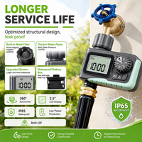 Temporizador de Riego Digital OEM IP65 con Pantalla LCD de 2.5'', Retraso por Lluvia de 24-72H, 116PSI, Programable para Manguera de Jardín y Riego por Goteo en Macizos Elevados