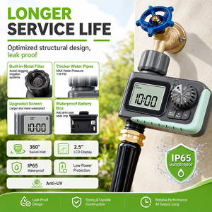 Temporizador <span class=keywords><strong>de</strong></span> <span class=keywords><strong>Riego</strong></span> Digital OEM IP65 con Pantalla LCD <span class=keywords><strong>de</strong></span> 2.5'', Retraso por Lluvia <span class=keywords><strong>de</strong></span> 24-72H, 116PSI, Programable para Manguera <span class=keywords><strong>de</strong></span> Jardín y <span class=keywords><strong>Riego</strong></span> por Goteo en Macizos Elevados - Product Image 2