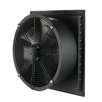 Ventilateur de fenêtres 300MM avec obturateur, ventilateur de cadre de persienne en aluminium de haute qualité, ventilateur axial AC
