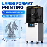 Imprimante 3D industrielle TXJ K1 à nivellement automatique, écran LCD 7K, résine SLA SLM, pour figurines d'action