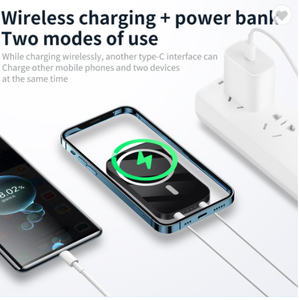 JCX/10000mah portatile Mini veloce magnetico Wireless PD caricabatterie 15W nuovo caricatore <span class=keywords><strong>Online</strong></span> di tendenza caricabatteria Mobile Power Bank - Product Image 4