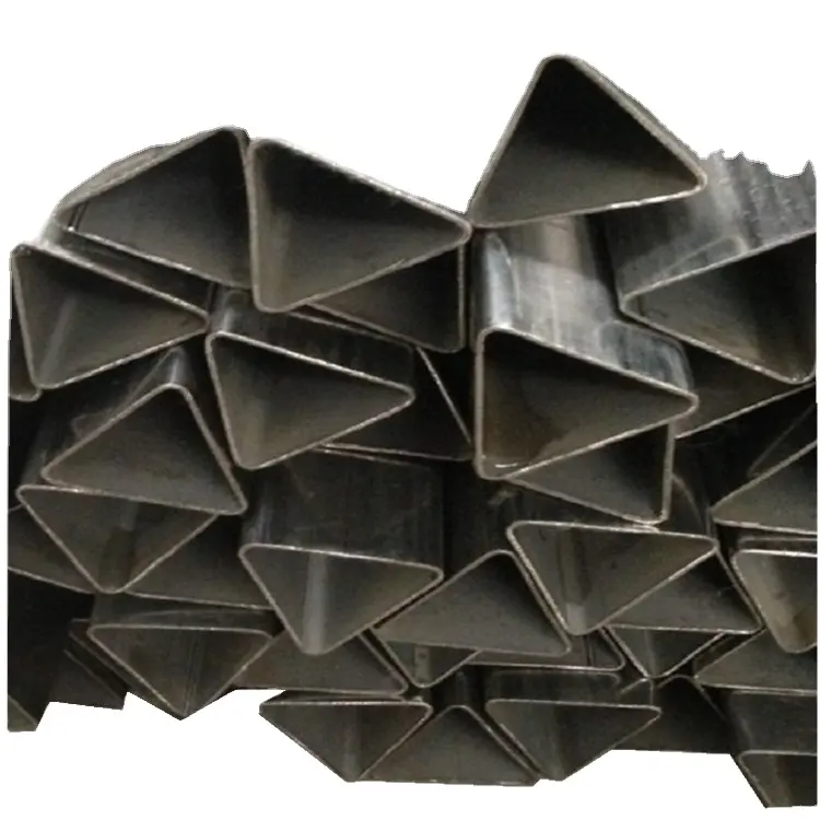 steel tubing in different shapes triangle shape carbon steel tube