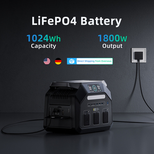 Camping 1024wh Power Station Home Emergency <b>Backup</b> Power remote control 1800w lifepo4 <b>battery</b> homeback portable power station - Product Image 1