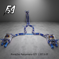 Embout d'échappement électronique en alliage de titane haute performance pour système cat-back, 4 sorties, compatible avec Porsche Panamera 971 2.9T 3.0T
