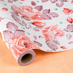 Rollo de Papel de Regalo con Diseño Floral MAYPLUSS, 17 Pulgadas x 33 Pies, Diseño Floral de Lujo para Regalos de Cumpleaños, Bodas y San Valentín - Product Image 1