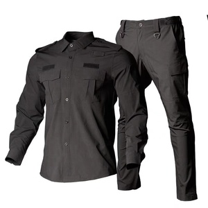 Traje <span class=keywords><strong>de</strong></span> Secado Rápido Negro/Azul <span class=keywords><strong>para</strong></span> Combate/Táctico/Batalla/Guardia <span class=keywords><strong>de</strong></span> <span class=keywords><strong>Seguridad</strong></span>/Entrenamiento, Venta al Por Mayor - Product Image 1