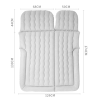 Vente en gros de matelas pneumatique pour siège arrière de voiture flocage PVC de qualité supérieure matelas gonflable pour voiture matelas gonflable de voyage lit pneumatique
