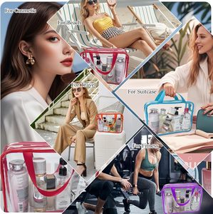 Sac fourre-tout en PVC transparent, sac de shopping en PVC transparent, sac de shopping transparent personnalisé - Product Image 5