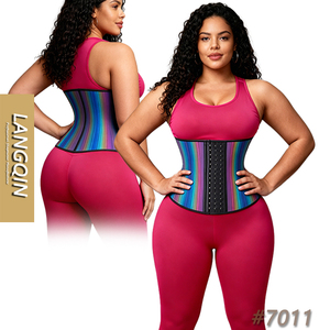 Corset amincissant en <span class=keywords><strong>latex</strong></span> avec baleines en acier pour <span class=keywords><strong>femme</strong></span>, ajustable, pour le contrôle du ventre et le remodelage corporel - Product Image 1