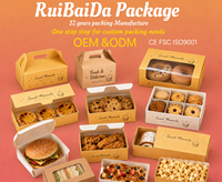 Boîte d'emballage personnalisée pour biscuits en carton de haute qualité avec fenêtre, idéale pour la pâtisserie et les aliments, avec logo sur mesure
