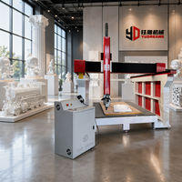 Fresadora CNC de 4 Ejes 3D con Motor de Alta Potencia para Esculturas, Estatuas, Espuma y Madera, con Husillo Oscilante