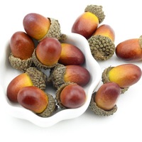 Ensemble de fausses châtaignes, d'acorns et de cônes de pin, imitation de noix, cônes de pin artificiels, centre de table, décoration d'Halloween, de Noël et d'automne