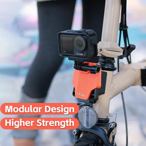 Adaptateur de montage portable et léger pour éclairage de vélo et caméra d'<span class=keywords><strong>action</strong></span>, compatible avec les caméras GoPro DJI Osmo <span class=keywords><strong>Action</strong></span> JY-XBXZ01 Plastique/Résine - Product Image 6