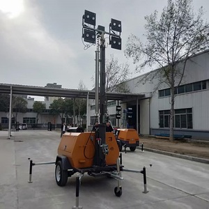 <span class=keywords><strong>Tour</strong></span> d'éclairage mobile <span class=keywords><strong>de</strong></span> 9 m pour la construction nocturne avec générateur Kubota/Yanmar - Product Image 2