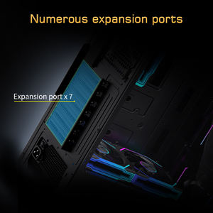 Boîtier d'ordinateur Lovingcool avec façade en maille et panneau latéral en verre, compatibilité complète avec les cartes mères ATX, MATX, ITX, radiateur 240 mm - Product Image 3