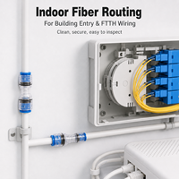 Acoplador reductor de microductos de fibra óptica, conector de empuje HDPE para conexión de ductos de redes de telecomunicaciones