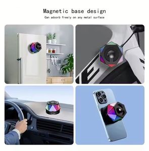ลำโพงแม่เหล็กเพชร G300 ลำโพงไร้สายขนาดเล็ก ไฟ RGB สีสันสดใส แท่นวางโทรศัพท์แบบพกพา รองรับการเชื่อมต่อ TWS - Product Image 6