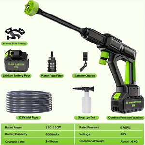 Hidrolavadora Inalámbrica Portátil con Batería de 4000mAh, Pistola de Alta Presión para Lavado de Autos - Product Image 2