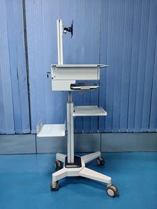 Tất Cả Trong Một Máy Trạm Chiều Cao Có Thể Điều Chỉnh Di Động Y Tế Máy Tính Xách Tay Giỏ Hàng Máy Tính Bảng Vesa Bệnh Viện Xe Đẩy Cho Các Bệnh Viện, Nha Khoa - Product Image 3