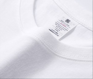 T-shirt in puro cotone 230g di alta qualità lavorata a maglia a maniche corte summer street pure white t-shirt da uomo per coppia di <span class=keywords><strong>vestiti</strong></span> - Product Image 3