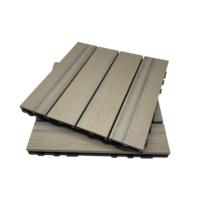 Imperméable et ignifuge moderne imitation bois extérieur sol de jardin bois plastique composite coextrusion carreaux de terrasse lisses