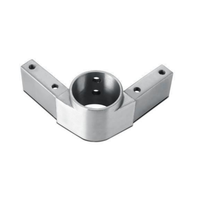 Connecteurs de support croisé en aluminium pour tubes ronds et carrés de 38/41 mm, supports d'angle, pièces de fixation pour rails