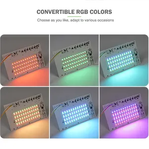 XGD Pabrik Langsung Halus Beralih Kontrol Banjir Cahaya RGB 20W 50W 100W LED Modul DOB