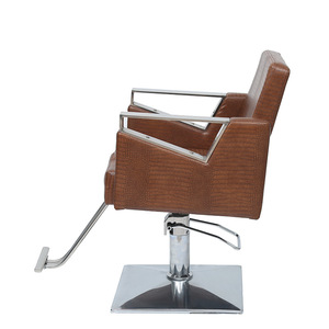 Chaise de coiffure HZ88150B Marron, chaise de barbier hydraulique réglable en hauteur, usage commercial - Product Image 2