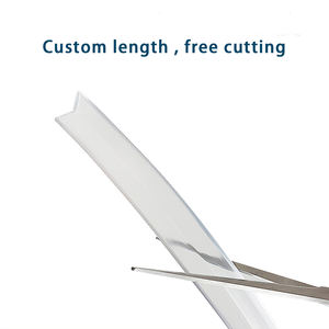 2 м/6,56 фута Прозрачная защитная лента из ПВХ + 4 небольших сферических угла + 4 L-образных угловых силиконовых бамперов с прозрачным краем углов Gua - Product Image 2