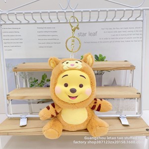Nuovo Peluche Cartone Animato da 4 Pollici con Faccia in Gomma per <span class=keywords><strong>Serie</strong></span> a Tema Animale, Portachiavi, Ciondolo, Bambola, Simpatici Ornamenti, Regalo all'Ingrosso - Product Image 2