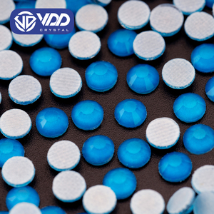 VDD-Diamantes de Imitación de Cristal Azul, Piedras Strass con Espalda Plana, Hotfix, Accesorios para Decoraciones de Prendas, <span class=keywords><strong>284</strong></span> M, M - Product Image 1