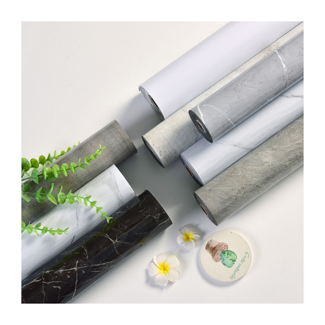 PVC Marble Wall Panel Roll SXP Self Adhesive Waterproof Decorative Wall Covering for Hotel Kitchen Bathroom