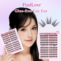 Cils à poser PRE50 effet œil de chat pour cils en grappe DIY