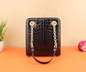 Sac à main en cuir de crocodile véritable – Sac à bandoulière décontracté de luxe pour femmes |   Sac fourre-tout polyvalent pour tous les jours OEM - Product Image 3
