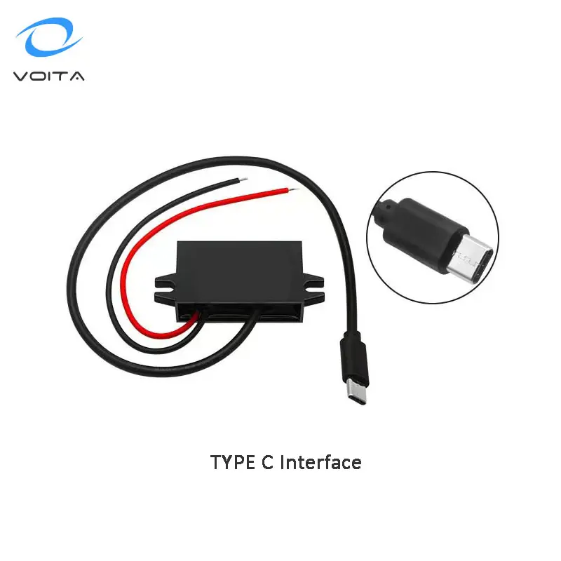 電源12v 24v 36v 48v 60v to 5v min usb cステップダウンDC-DCコンバーター (車用)