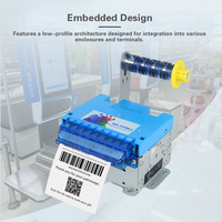 Module d'imprimante thermique à découpe automatique haute vitesse 250 mm/s, conception intégrée pour les kiosques intelligents de vente au détail et de santé