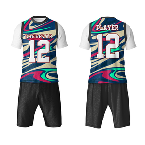 Schweiß ableitende Jugend 7 auf 7 Fußball ärmelloses Hemd Jugend Fußball Trikots 7 v7 Fußball Uniformen Sets - Product Image 1