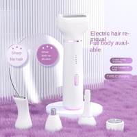 Rui Bo Rasoir Électrique 5-en-1 pour Femme Certifié CE Capacité 10ml Épilation Multifonctionnelle Aisselles Jambes Soins Personnels