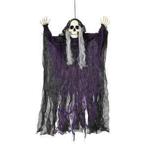 Kit de 3 Esqueletos Colgantes Luminosos de Halloween, Decoración Espeluznante para Fiestas y Salas de Escape - Product Image 6