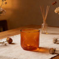 Mug à thé en verre borosilicate transparent de haute qualité, design classique, réutilisable, pour la maison, verre coloré