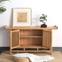 Nouvelle armoire à chaussures d'entrée en bois massif de style chinois antique, durable, table console à double usage, rangement, chambre à coucher, appartement, hôtel