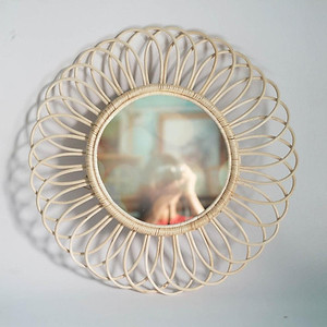 Nordic Style Round Rattan <b>Mirror</b> Rattan Long <b>Mirror</b> Wall Decoration From Vietnam - Product Image 6